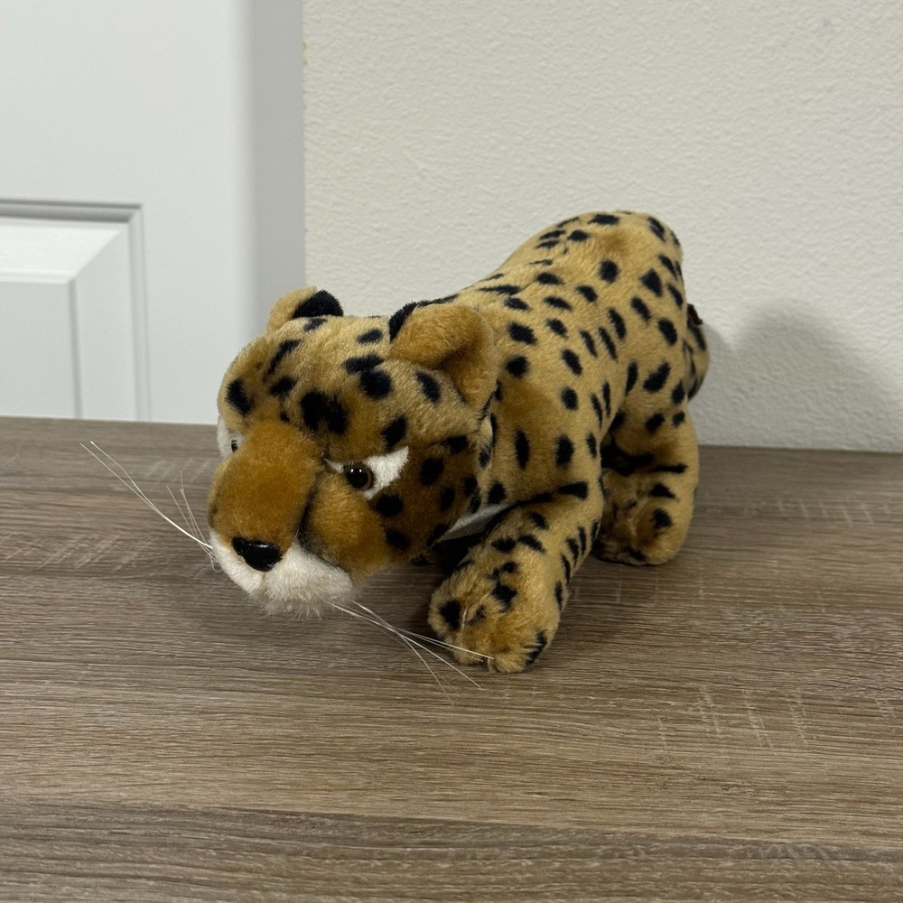 Jungle Joe's Safari Friends Charo The Cheetah Plush Stuffed Animal Spotted Tan
